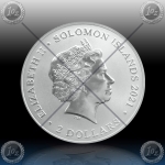 1oz SOLOMON ISLANDS $2 Dollras 2021 (Pirate Queens - Ching Shih) BU